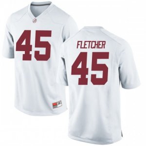 Men's Alabama Crimson Tide #45 Thomas Fletcher White Game NCAA College Football Jersey 2403IIRA6